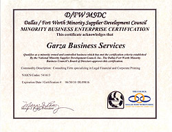 Minority Business Enterprise Certification